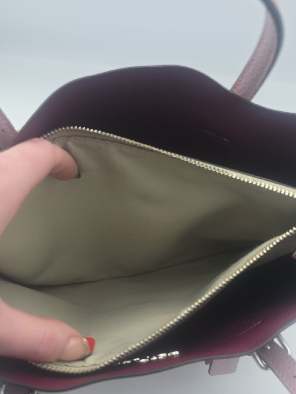 Coach Mollie 25 Ice Pink Leather Small Tote W/ Silver Hardware (EUC)π©Άππ©Ά - Picture 15 of 16